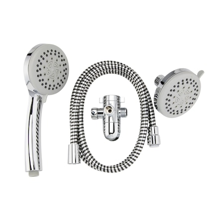 Keeney Mfg 5-Function 3-Way Showerhead Kit, Chrome K751CP